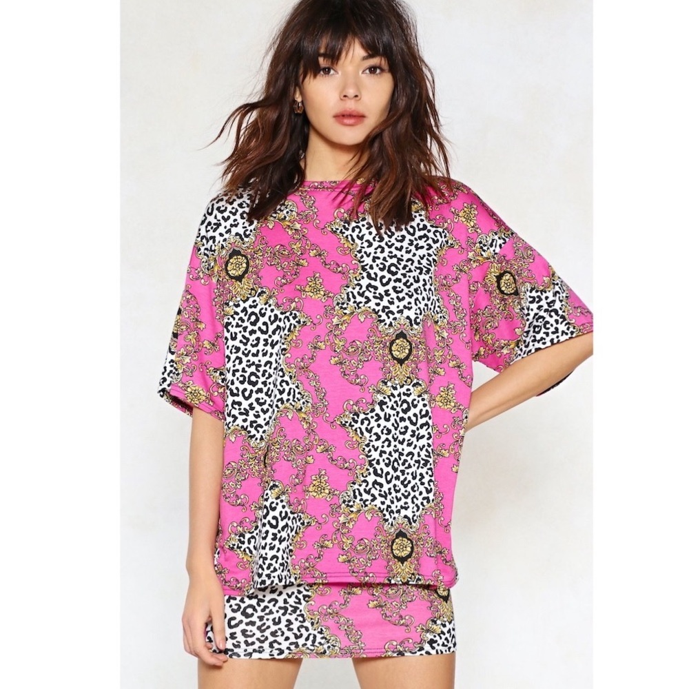 Nasty Gal NWT Printed Tee